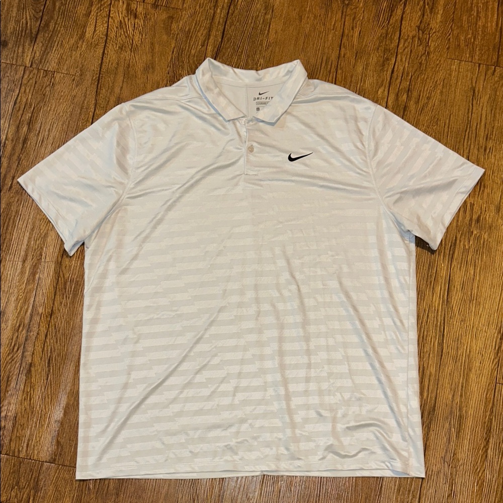 Nike Dri-Fit Victory Golf Polo Grey Shirt Men's Size XXL